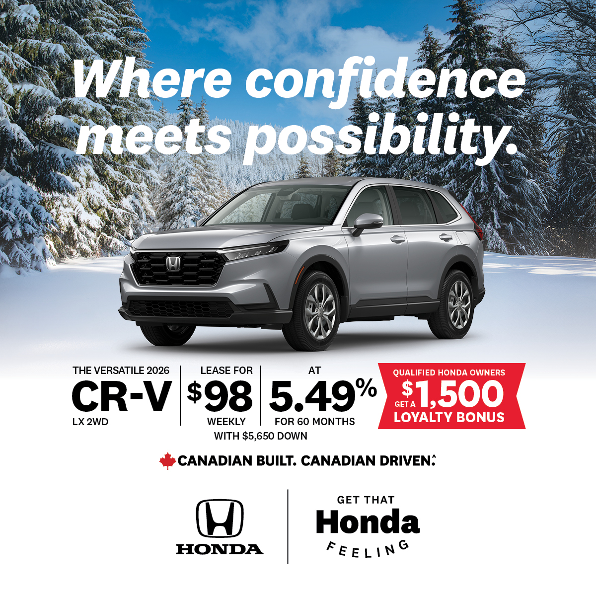 February 2026 – 2026 CR-V LX 2WD